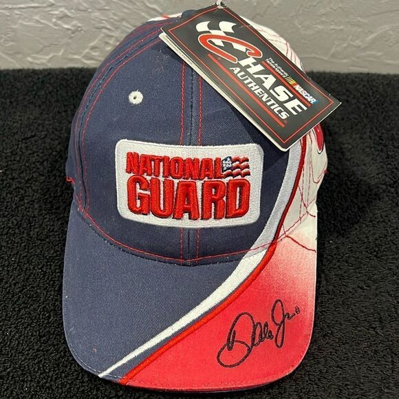 🔥🔥 Deadstock Vintage Y2K 2000s Dale Earnhardt Jr. National Guard NASCAR Hat - Picture 1 of 9